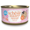 Schesir Cat konz. Kitten Wholefood kura/losos 70g