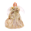 Postavička vianočná anjel L217 40cm zlatý látkový