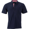 James & Nicholson | JN 716, Pánske piqué polo, modrá navy - červená - biela, L
