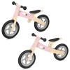 Spokey WOO-RIDE DUO – drevené detské odrážadlo 2 v 1, ružové