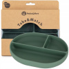Tanierik Petite&Mars zelený silikónový