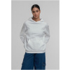 Ladies Organic Loose Brushed Fleece Hoody - white S