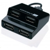 CONNECT IT USB 2.0 hub STEP 4 porty, černý CI-108
