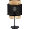 TK Lighting Boho Black stolová lampa 1x15 W čierna-béžová 5567