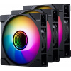 Phanteks M25G2-120 D-RGB ventilátor s obrácenými lopatkami, 3 ks, černý (PH-F120M25R_G2_DBK01_3P)