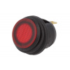 Vypínač kolískový IP65 červený podsvietený 12V 20A