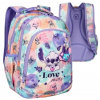 Školský batoh viackomorový Lilo a Stitch CoolPack fialový, modrý, ružový, viacfarebný, zelený 19 l