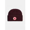 Vlnená čiapka Fjallraven 1960 Logo fialová farba, F78142
