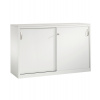 Kancelárska skriňa Acurado - Sideboard, posuvné dvere, 1600 x 500 x 1000 mm, bledosivá