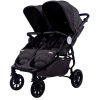 Baby Monsters Easy Twin 4 Ultra úzky kočík pre dvojičky (šírka 65 cm), čierny