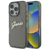 Guess Hardcase IML Heart iPhone 16 Pro čierny