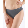 GINA Dámske bezšvové nohavičky s úzkym bokom Eco Bamboo | 00037P - tm. šedá, L/XL
