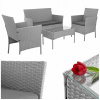 Súprava záhradného nábytku z umelého ratanu Iso Trade sivá 4-dielna
