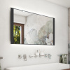 Nimco kúpeľňové LED podsvietené zrkadlo 1000x600 mm 27 W Čierny rám ZPC 41004-90