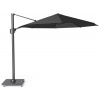 Slnečník Challenger 1 Premium Platinum Veľkosť: ø 350 cm, Farba rámu: Antracitová, Farba látky: Faded Black