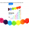 Girlanda papierová farebná 3m smile