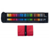 Koh-i-noor Polycolor umelecké pastelky, sada 72 ks v červenom rolovacom peračníku