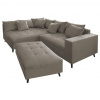 MID.YOU ROHOVÁ SEDACIA SÚPRAVA, textil, sivá - Online Only obývacie izby - 001628000345