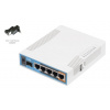 MIKROTIK RouterBOARD hAP AC + L4 (720MHz, 128MB RAM, 5xGLAN switch, SFP, 1x 2,4+5GHz, plastic case, zdroj) RB962UiGS-5HacT2HnT