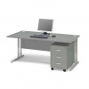 AJ Produkty Kancelárska zostava Flexus: stôl 1600x800 mm + kancelársky kontajner, šedá