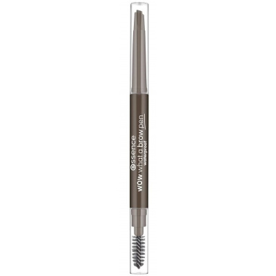 Essence Wow What a Brow Vodoodolná ceruzka na obočie s kefkou 03 Dark Brown 0,2 g