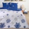 Posteľné obliečky - Sada podstielky Darymex 140 cm x 200 70x80cm (Flanel Bedding Vianoce Darymex 140x200 Prázdniny)