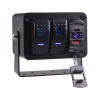 Multiprepínač 12V / 24V - 2x kolískový spínač / USB QC3.0 / USB-C PD / voltmeter