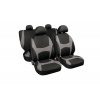Sada poťahov na autosedačky LAMPA Capri čierno-sivá, pre predné a zadné sedadlá