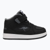 Detská obuv KangaROOS K-CPI Kalino Mid EV jet black / steel grey (24 EU)