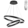 NEDES J4317/B Závesné LED svietidlo 135W, 3000K-6500K, 9000lm, IP20, diaľkový ovládač, stmiev., čierna