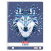 Blok poznámkový College Herlitz Wild Animals A4 80 listov linajkový vlk