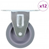 vidaXL 12 ks pevné kolieska 75 mm - 146162-93978