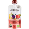 Rudolfs BIO kapsička Jablko, banán, sušená slivka, sušienky 110 g (od 6 mesiacov)