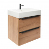 Naturel Koupelnová skříňka s umyvadlem Nobia 60x60x46 cm dub Sierra mat NOBIA60ZDSSAT