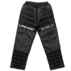 Brankárské florbalové nohavice UNIHOC GOALIE PANTS SHIELD black/white 140cl