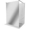 Mexen Kioto, sprchová zástena Walk-In 110 x 200 cm, 8mm sklo vzor zrkadlo, grafitový profil, 800-110-002-95-50