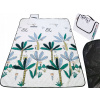 KIK Pikniková/plážová deka Palmy biela 150 x 200 cm