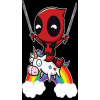 CUKROVÁ TLAČ jedlý obrázok na tortu Cukrová hmota Filmový Poster Deadpool + MENO