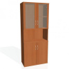 Hobis Policová skriňa Strong, 80x192x40 cm, čerešňa/čerešňa