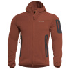 Mikina FLEECE s kapucňou FALCON PRE POLARTEC® MAROON RED veľ.XL