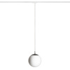 RENDL LUNA 20 na jednookr. lištu opálové sklo/chróm 230V LED E27 11W
