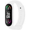 FIXED Silicone Strap pro Xiaomi Band 7/ Mi Band 6/ Mi Band 5, bílý FIXSSTB-989-WH