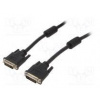Cable dual link DVI-D (24+1) plug,both sides PVC 3m black