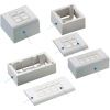 DATACOM Modul.dát.zásuvka STP CAT5E 4xRJ45 na aj pod omietku 2368