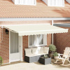 zahrada-XL Zatemniteľná markíza Krémová 350x200 cm látka 3329625