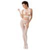 Passion BS062 biely sexy bodystocking