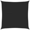 Slnečná plachta, 160 g/m², čierna, 5x5 m, HDPE