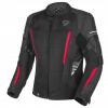 Textilná motocyklová bunda SECA AERO PRO RED čierna červená DARČEKY