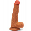 X-MEN Double Layer Silicon Dildo Brown 2 (21cm)