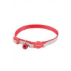 Obojek kočka SHINY nylon červený 10mm/30cm Zolux